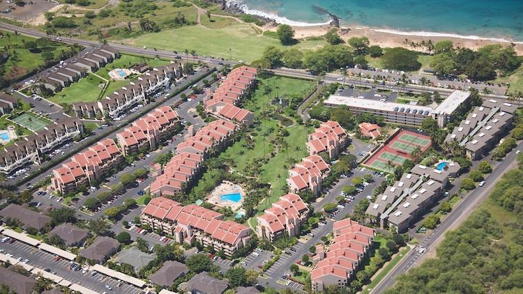 Kamaole Sands aerial view