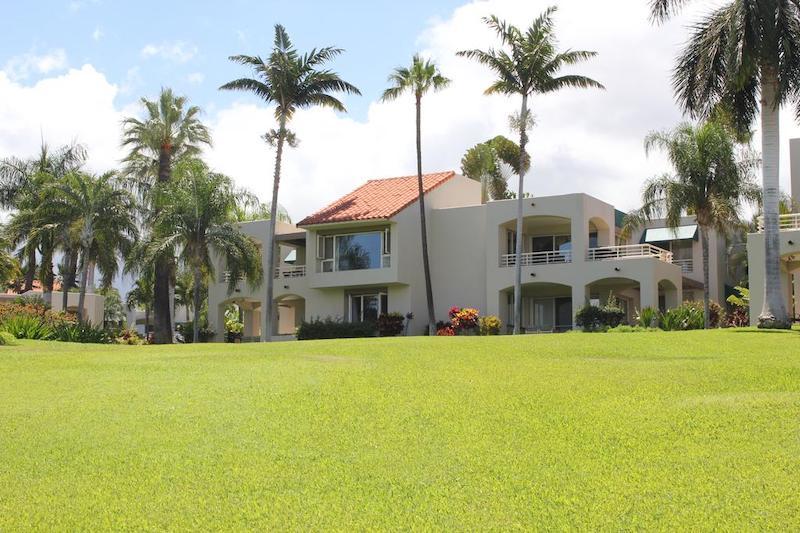 Tile roofing complements the Mediterranean feel of the Palms at Wailea complex