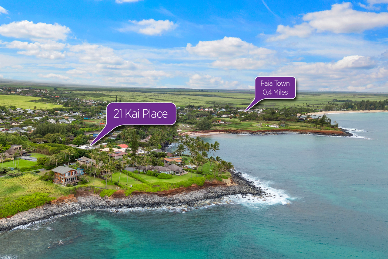 Conveniently close to Paia Town: 